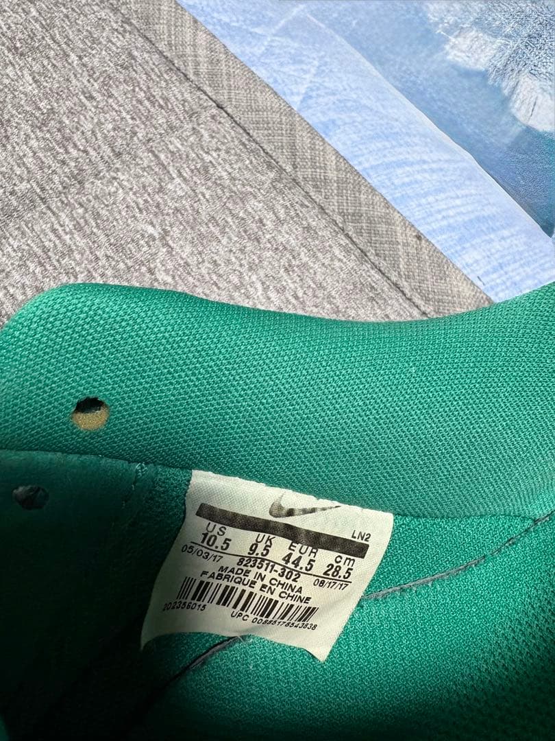 シューズ(男性用) NIKE AIRFORCE1 '07LV8 GREEN/WHITE US10.5