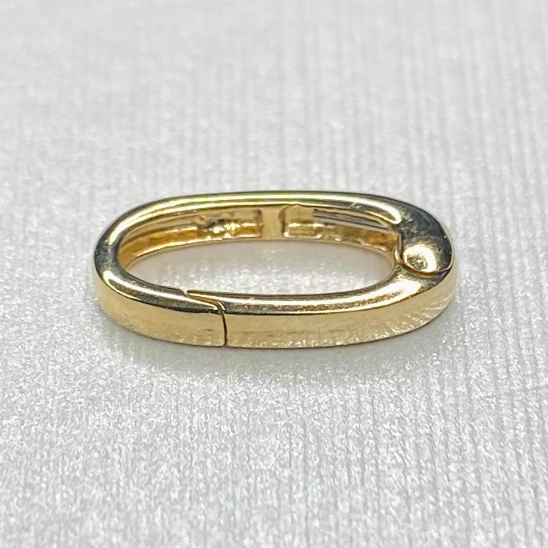 K18YG WG PG クラスプ オーバル 18k パーツ スナップ開口 コマ