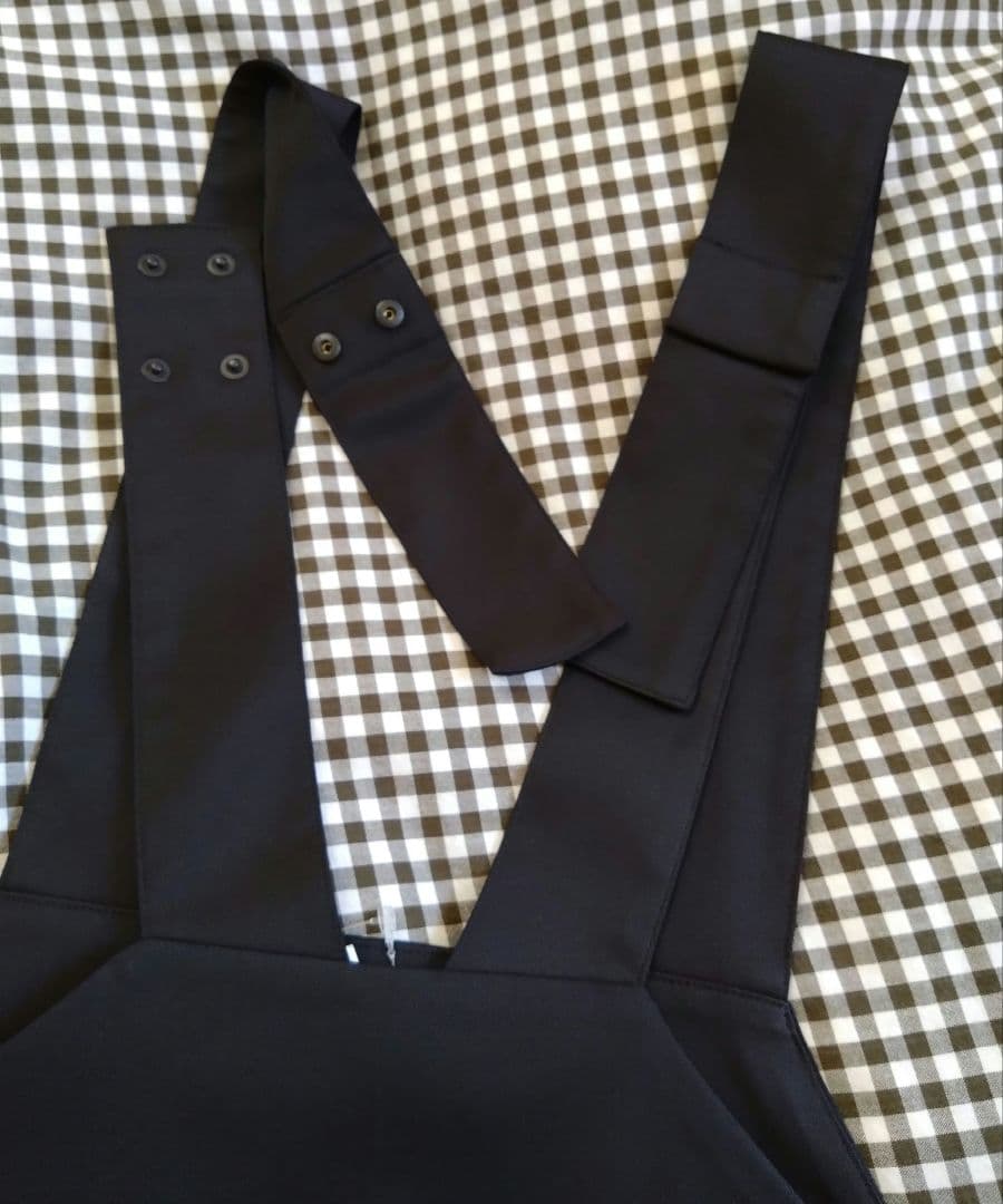 【未使用】MY WEAKNESS ブラック サロペット LONG ともさかりえ