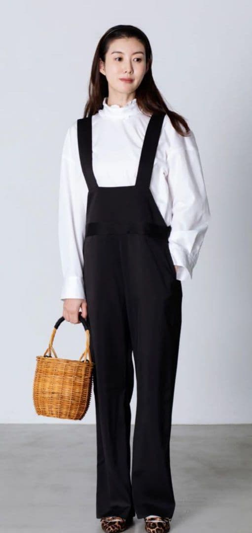 【未使用】MY WEAKNESS ブラック サロペット LONG ともさかりえ