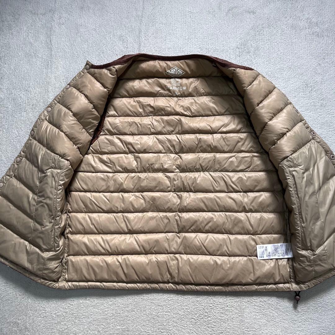 美品【DANTON/ダントン】ライトダウンベスト36 Mサイズ　インナーダウン