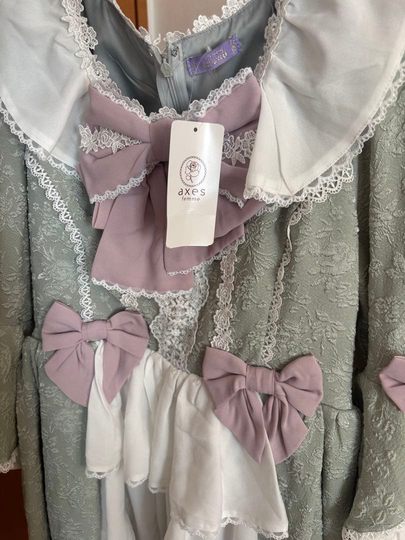 axes kawaii メアリー姫袖ドレス　ミント