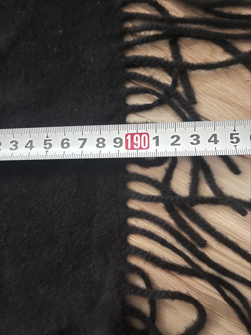 JOHNSTONS OF ELGIN ブラックカシミヤストール