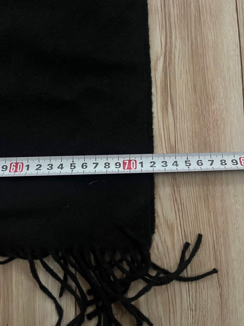 JOHNSTONS OF ELGIN ブラックカシミヤストール