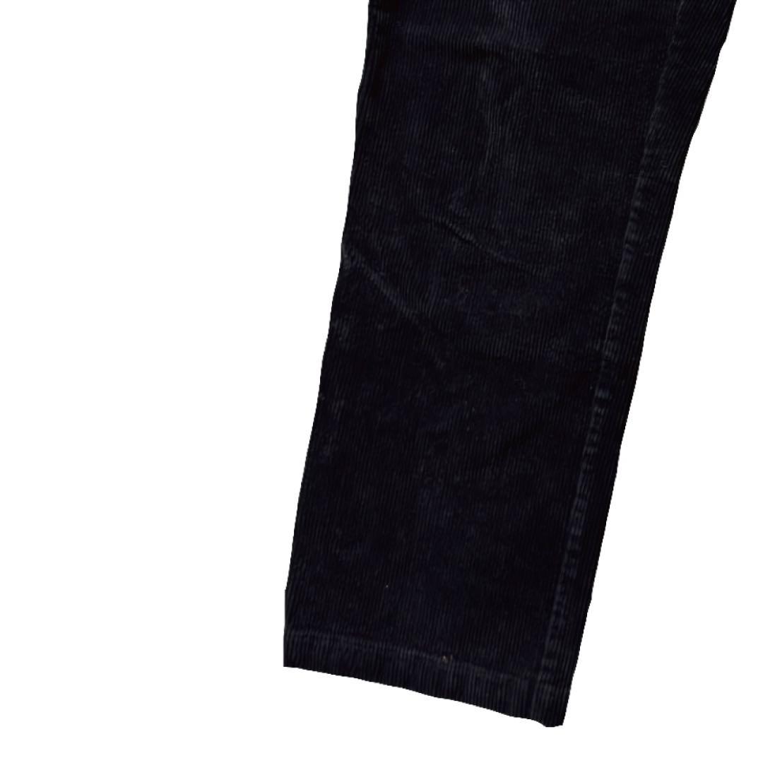 ポロ コーデュロイ 黒 ブラック 太畝 アイビー トラッド ビンテージ 古着