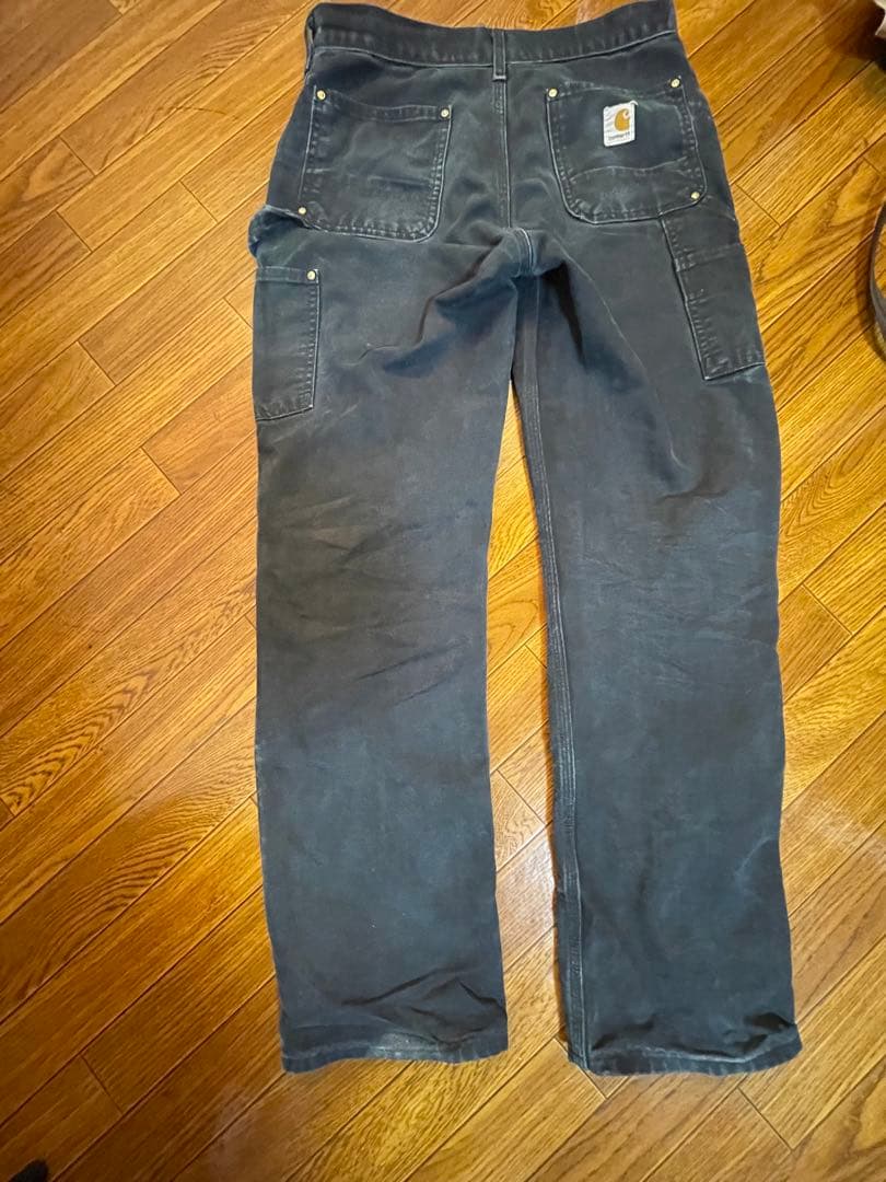 USA製　Carhartt double knee BLACK 30✖︎32