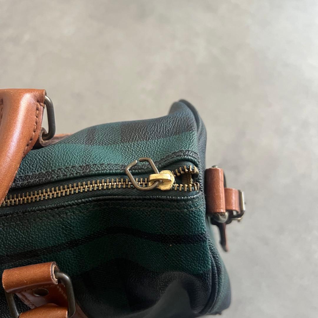 ラルフローレン ボストン バッグ ブラックウォッチ レザー 旅行