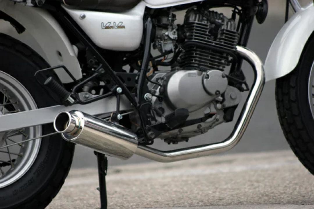 専用新品　HMS スズキ バンバン200 100φ砲弾マフラー