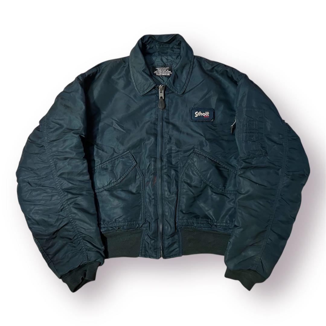 激レア田中シェン着Schott NYC flight jacket L Navy