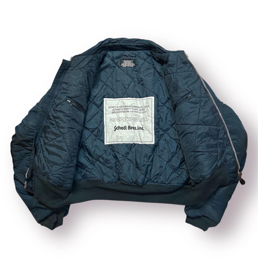 激レア田中シェン着Schott NYC flight jacket L Navy