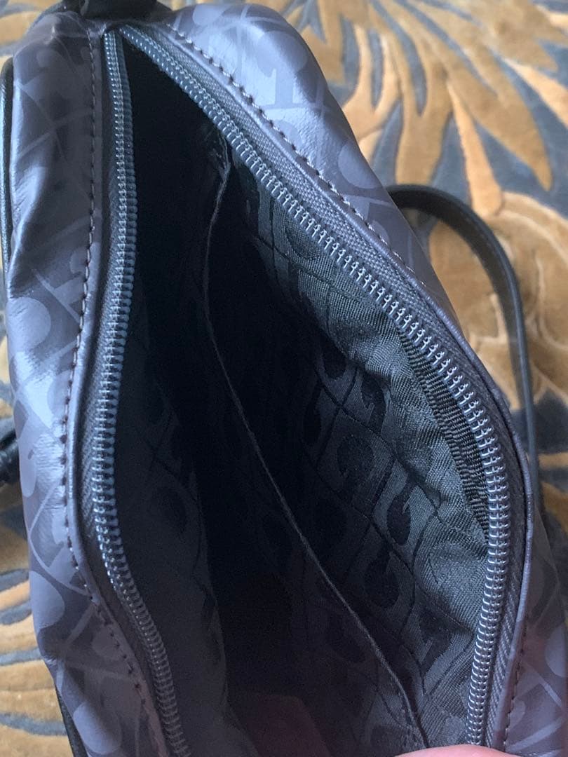 新品GHERARDINI グレー ナイロン ショルダーバッグ