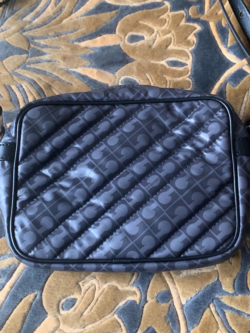 新品GHERARDINI グレー ナイロン ショルダーバッグ