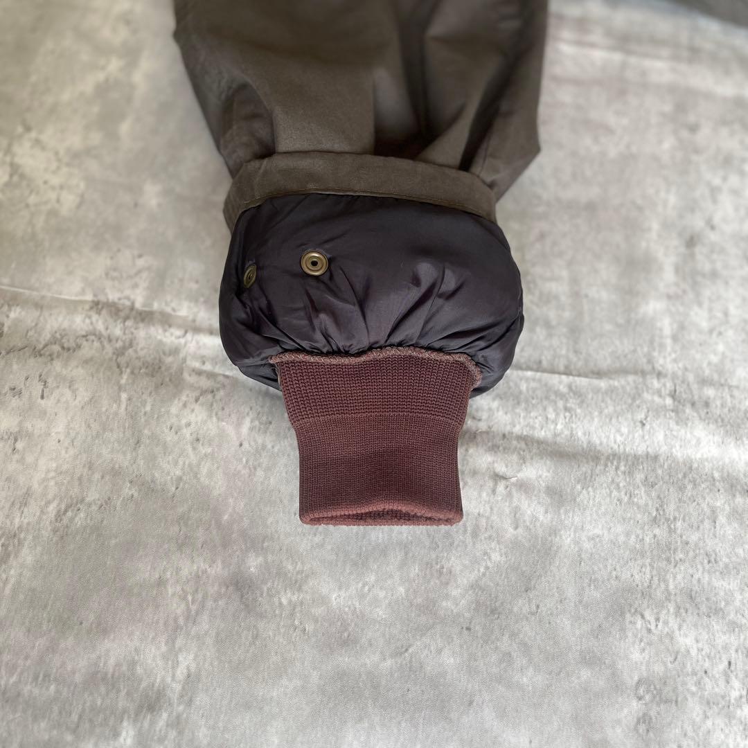 【美品】LONDON FOG ハンティングジャケット コーデュロイ襟 裏地 茶