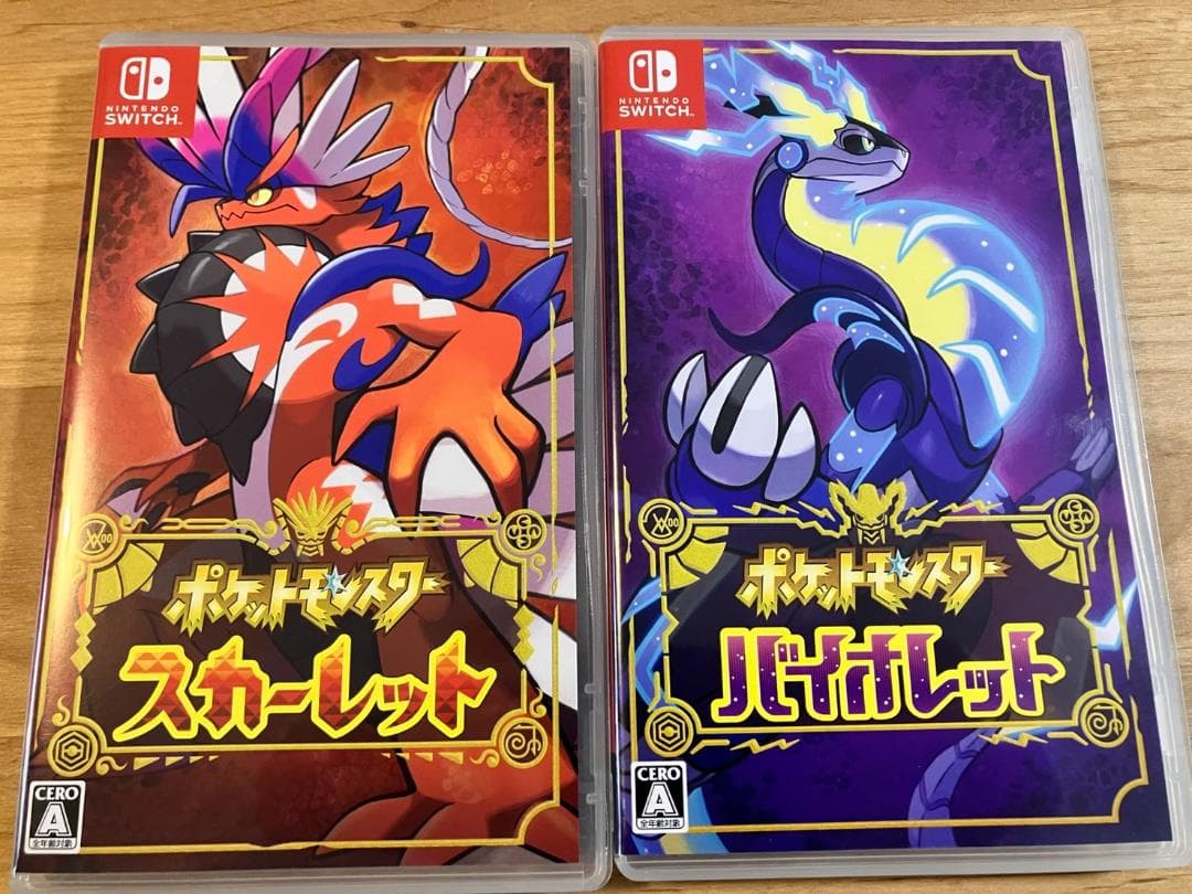 【美品】ポケモン スカーレット・バイオレット ダブルパック★未開封プロモ2枚付