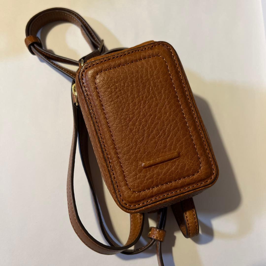 【限定品】objcts.io 13proケース マイクロバッグ　ブラウンレザー