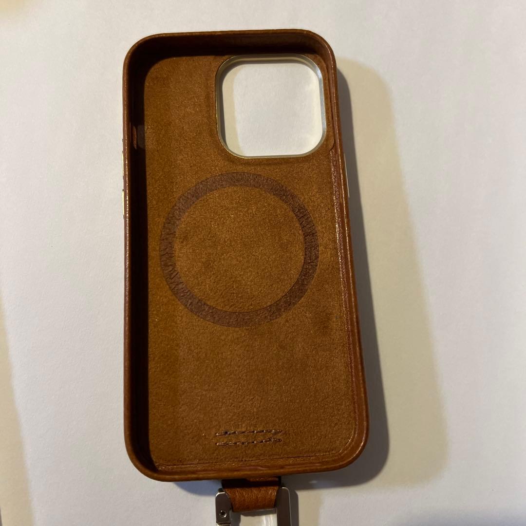 【限定品】objcts.io 13proケース マイクロバッグ　ブラウンレザー