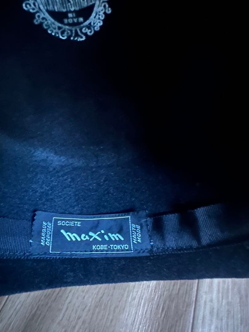 ★超美品★maxim 黒ハット　高級