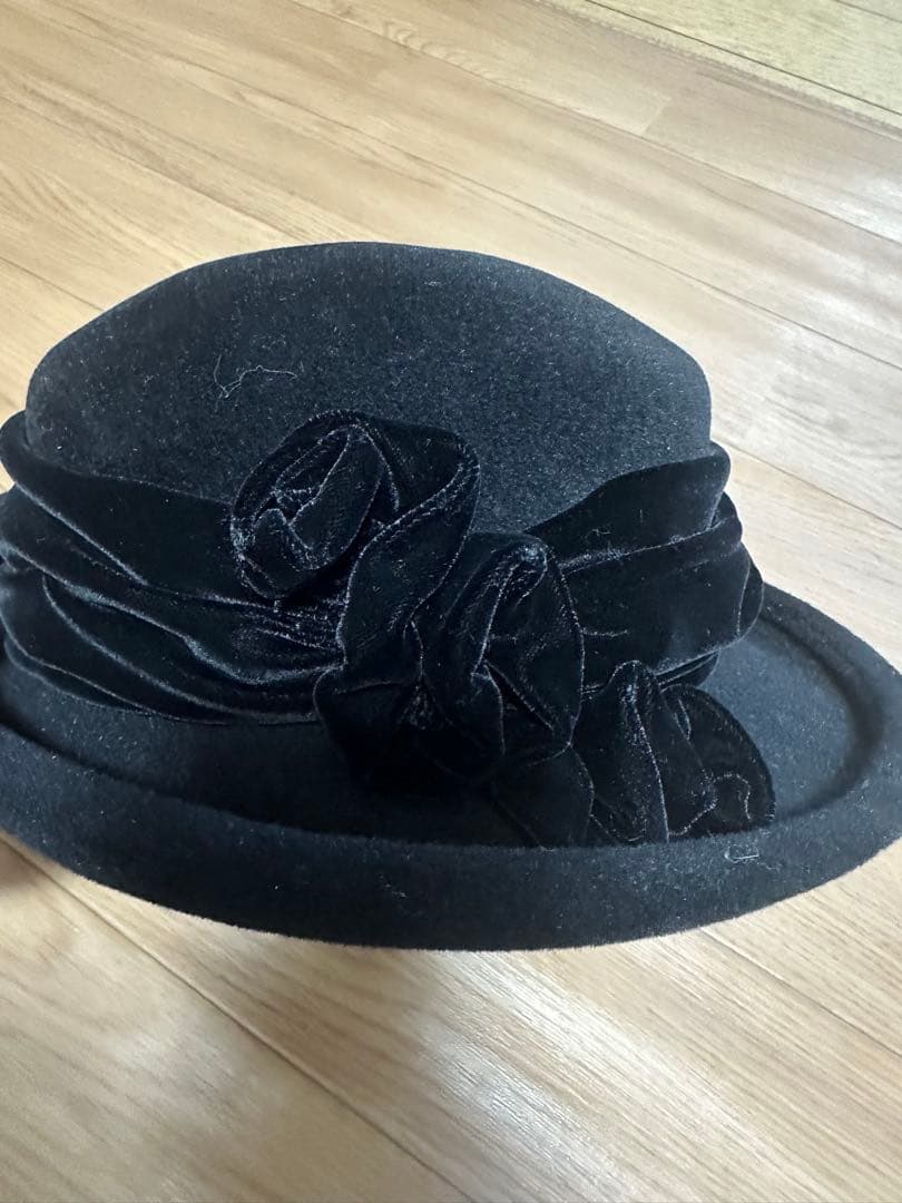 ★超美品★maxim 黒ハット　高級