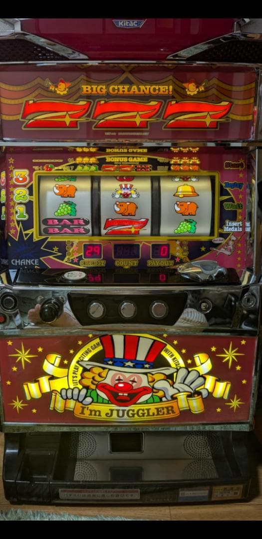 ♪パチスロ実機　北電子　ニューアイムジャグラーEX-KT　不要機付き♪