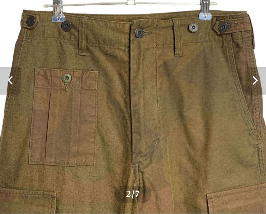 パンツ NIGEL CABOURN BRUSH CAMO 34