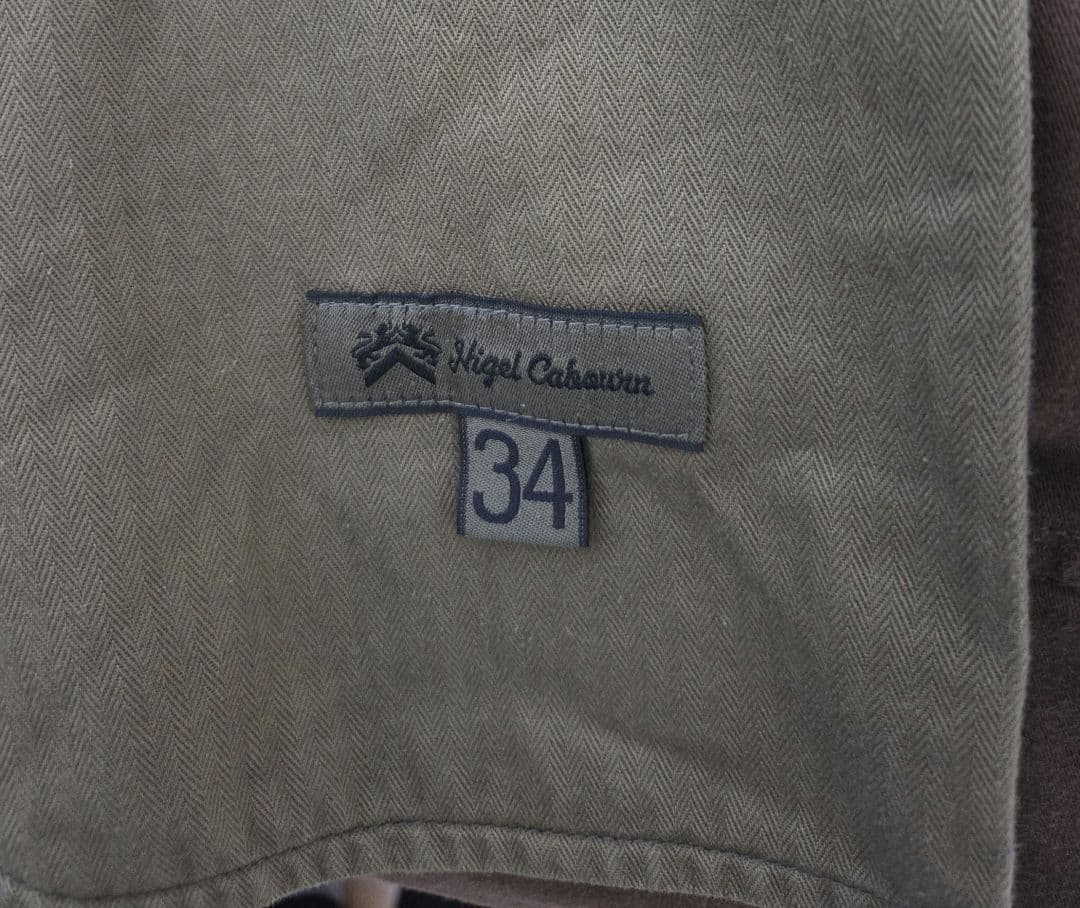 パンツ NIGEL CABOURN BRUSH CAMO 34