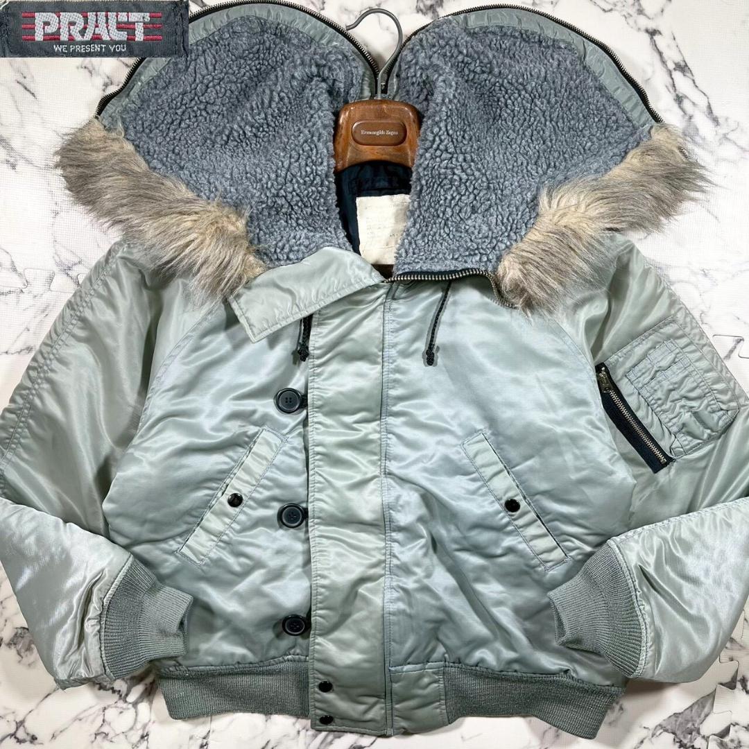 ✨90's✨PRACT【L】N-2B フライトジャケット 短丈 アウター Y2K