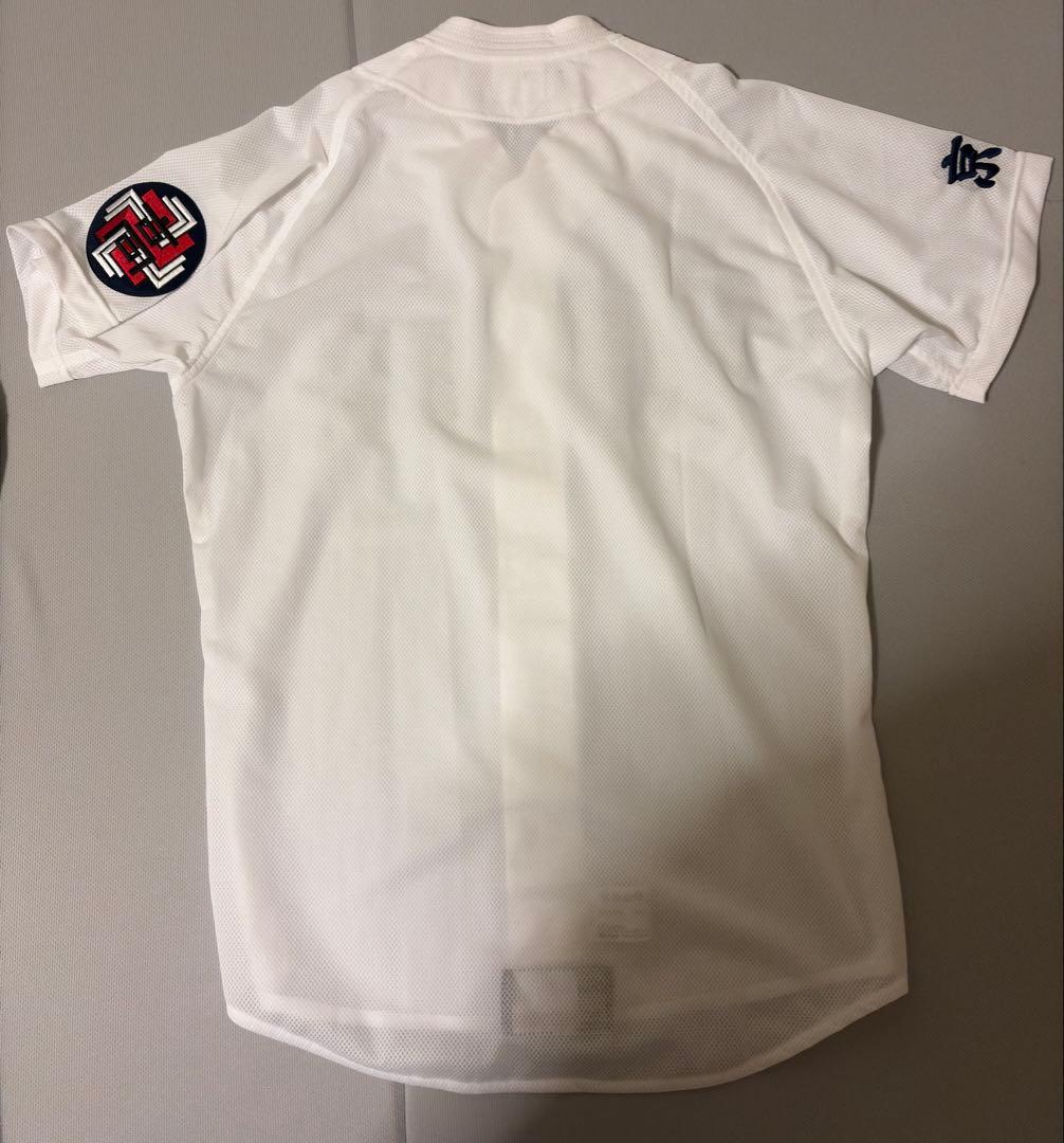 京都翔英　白メッシュユニフォーム 漢字ロゴ刺繍付き