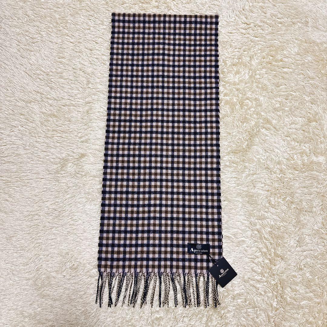 新品未使用タグ付✨Aquascutum アクアスキュータム マフラー チェック