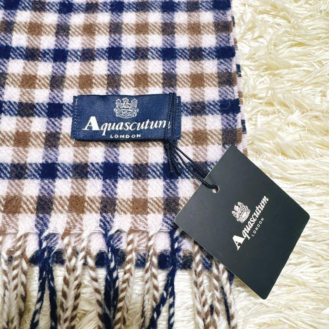 新品未使用タグ付✨Aquascutum アクアスキュータム マフラー チェック