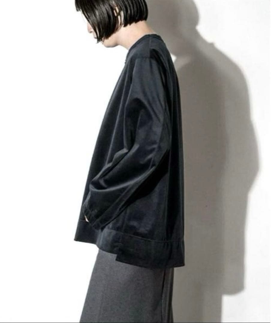 【美品】NO CONTROL AIR ヘリンボーン クルーネックプルオーバー 黒