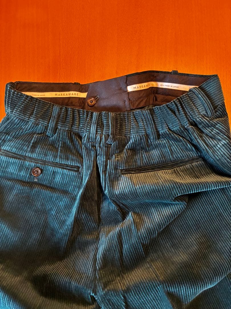 【MARKAWARE】トラウザーズ オーガニックコットンコーデュロイ ストレート