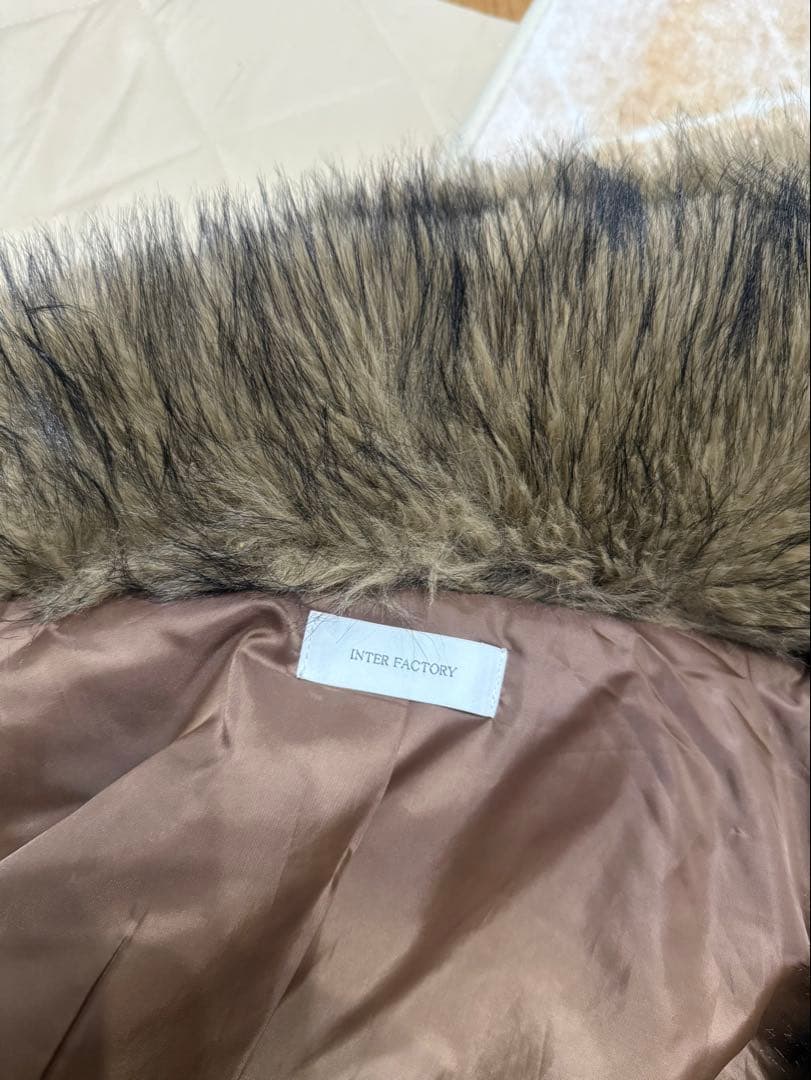 gossipclub INTER FACTORY ファージャケット　ブラウン
