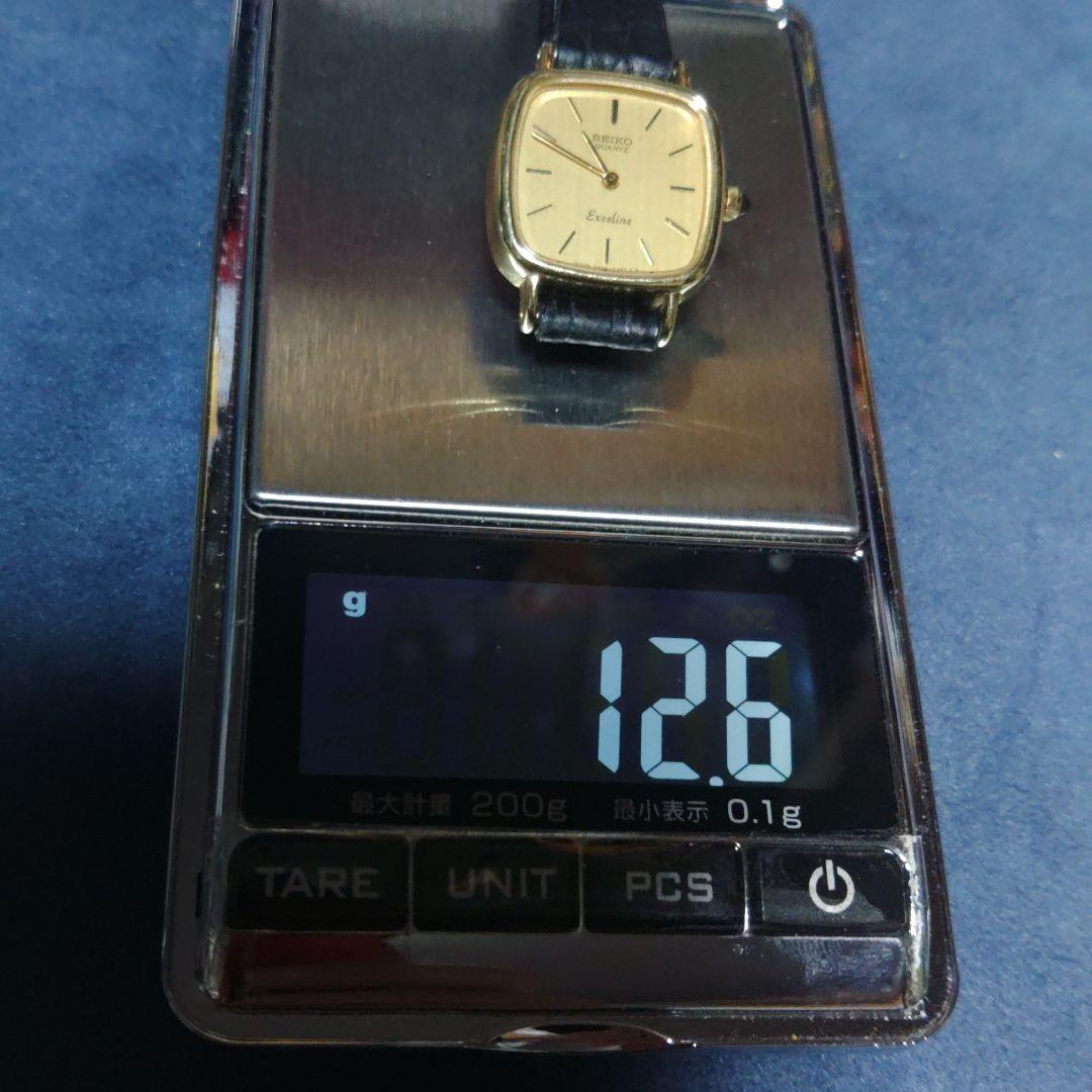 セイコー　エクセリーヌ　14K　稼働　レディース　クロコダイル