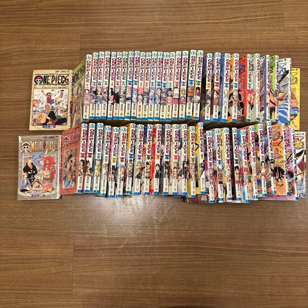 漫画ワンピース　初版55冊1〜57巻セット　1巻第2刷発行　2〜56巻初版