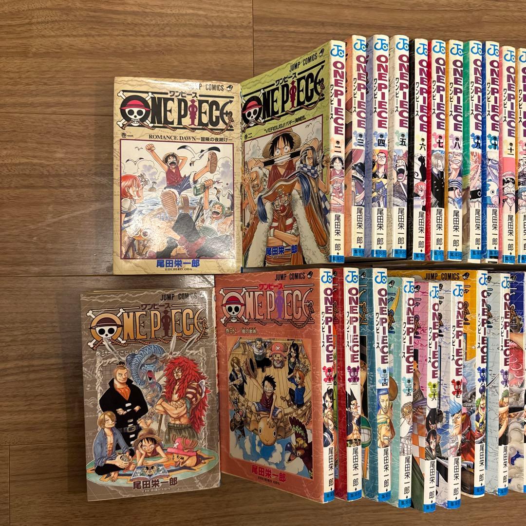 漫画ワンピース　初版55冊1〜57巻セット　1巻第2刷発行　2〜56巻初版