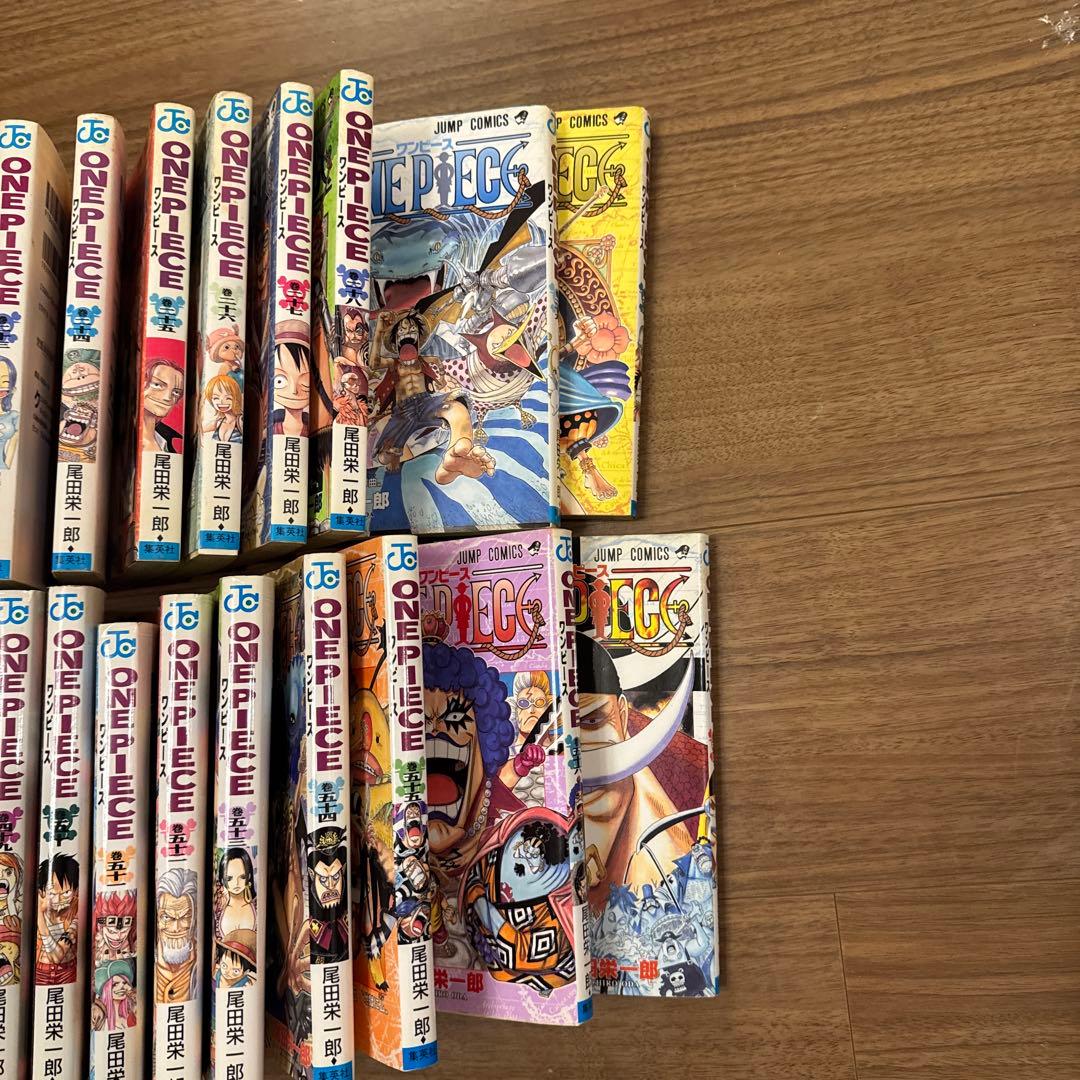 漫画ワンピース　初版55冊1〜57巻セット　1巻第2刷発行　2〜56巻初版