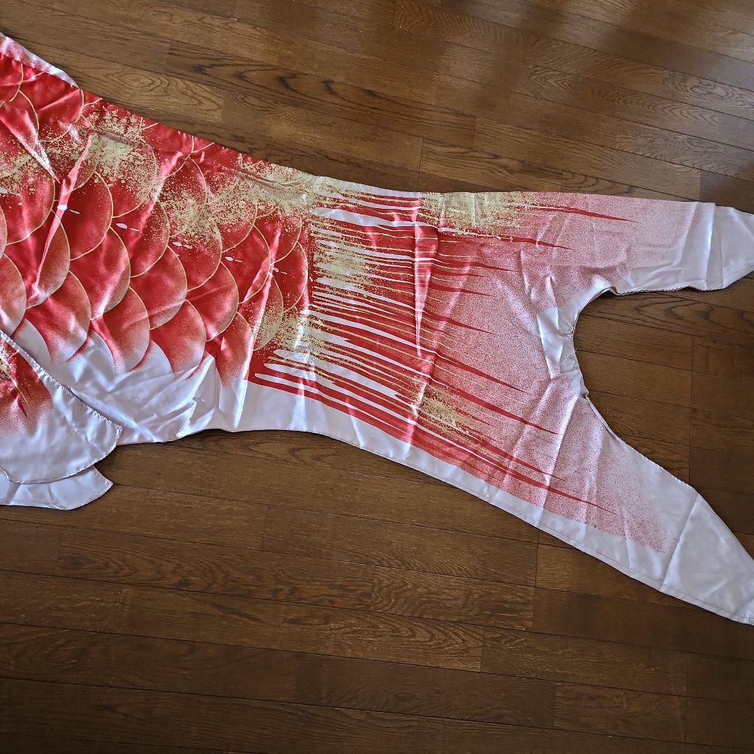 中古　鯉のぼり　5体と吹流し セット　友禅染　約5メートル