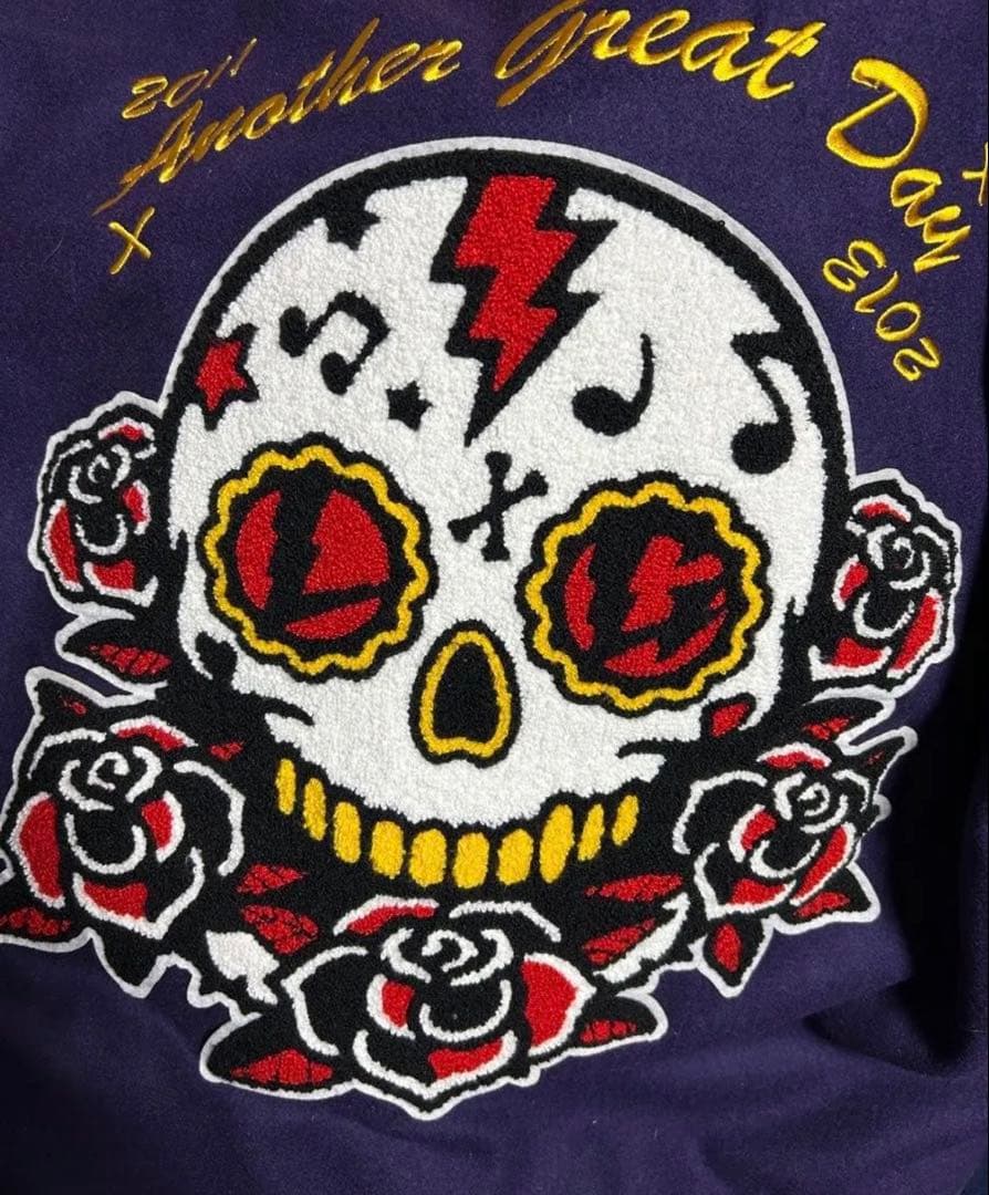 LiSA×GoneR スタジャン限定コラボ　L ネイビー　ゴールド