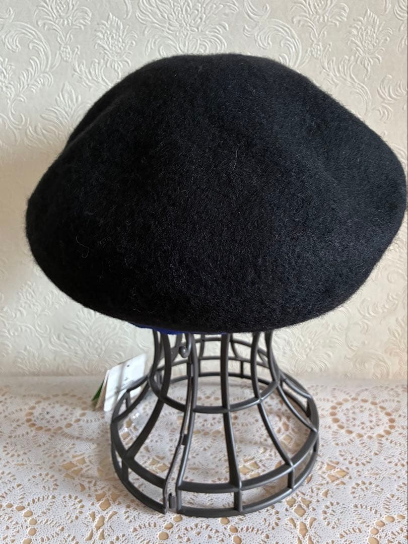 Vivienne Westwood オーブ刺繍　ベレー帽　ブラック