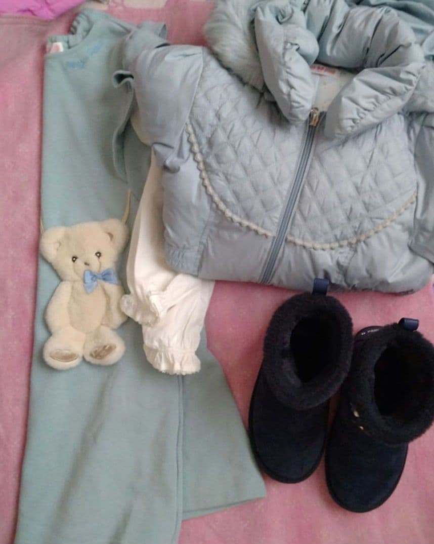 中古　メゾピアノ　ワンピース　コート　130 140