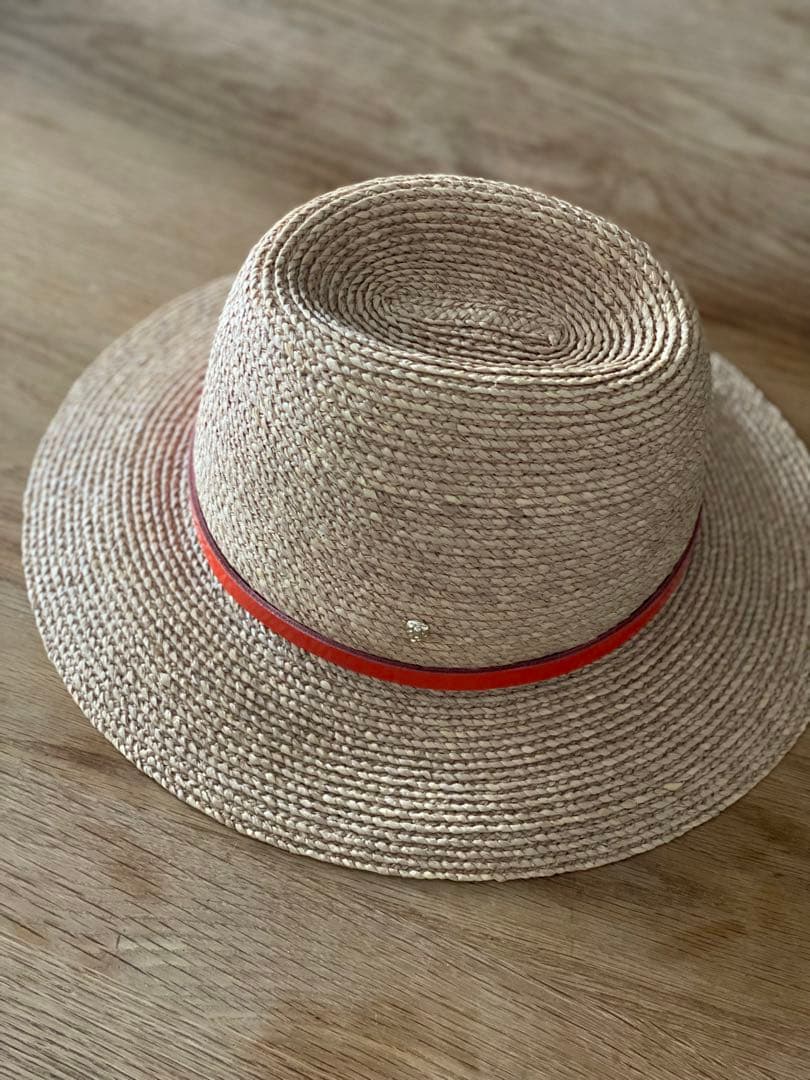 値下げ‼️HELEN KAMINSKI パナマハット　オレンジライン