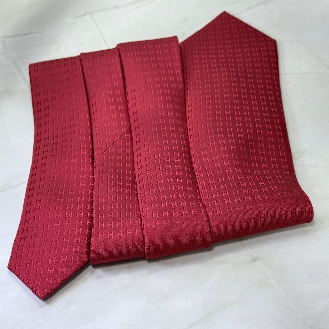 ☆即発 エルメス ファソネH façonné H シルクネクタイ ボルドー 美品