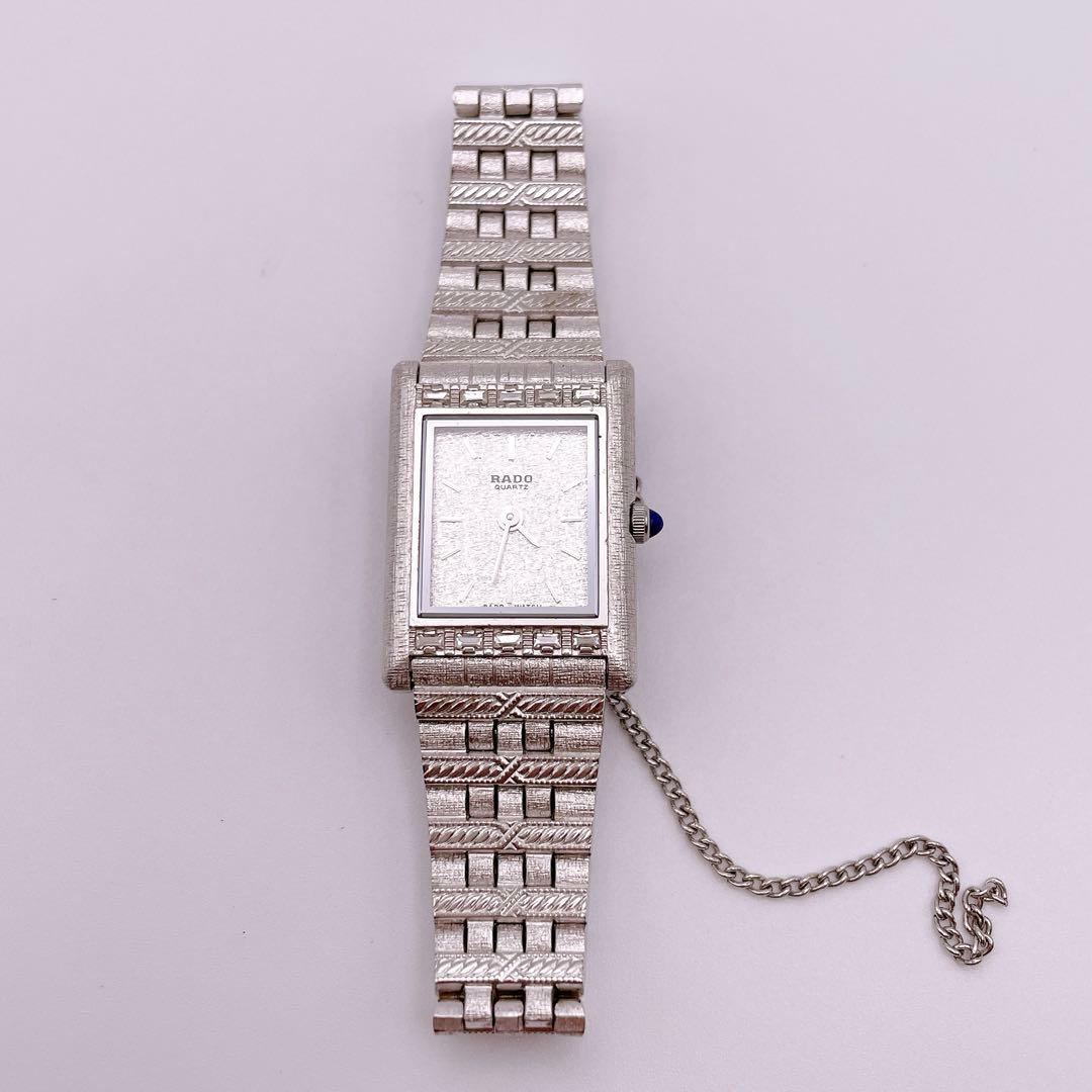 極美品 稼働 RADO レディース 腕時計 スクエア 純正ベルト 電池交換済み