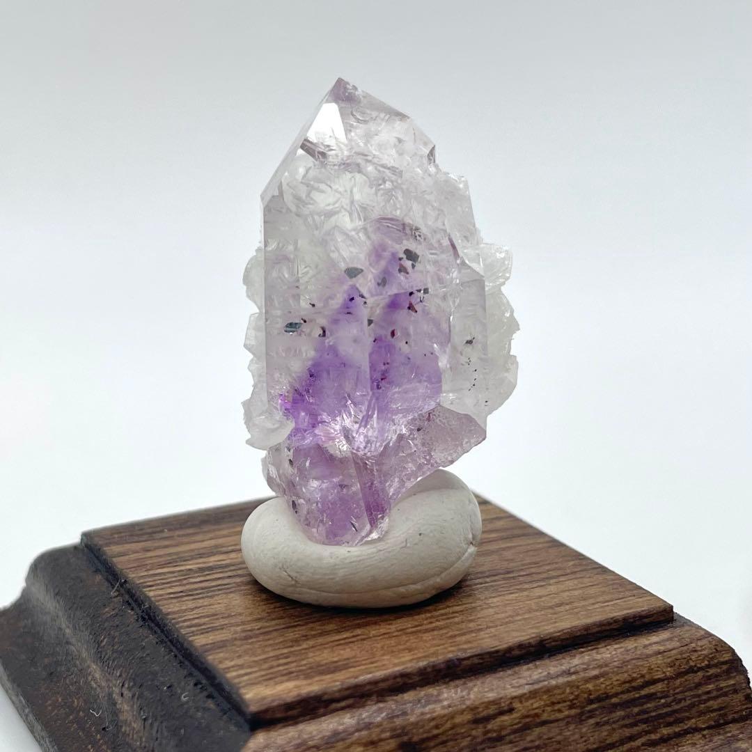 ナミビア ゴボボセブ山 アメシスト/プレナイト 鉱物標本