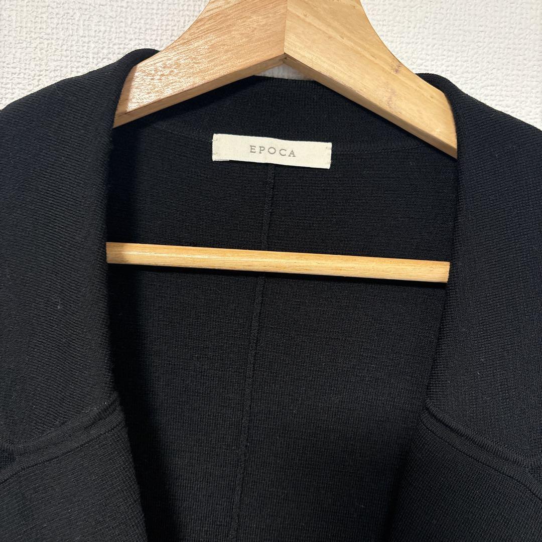 エポカ　epoca La maglia ミラノリブ　ニットジャケット　ダブル