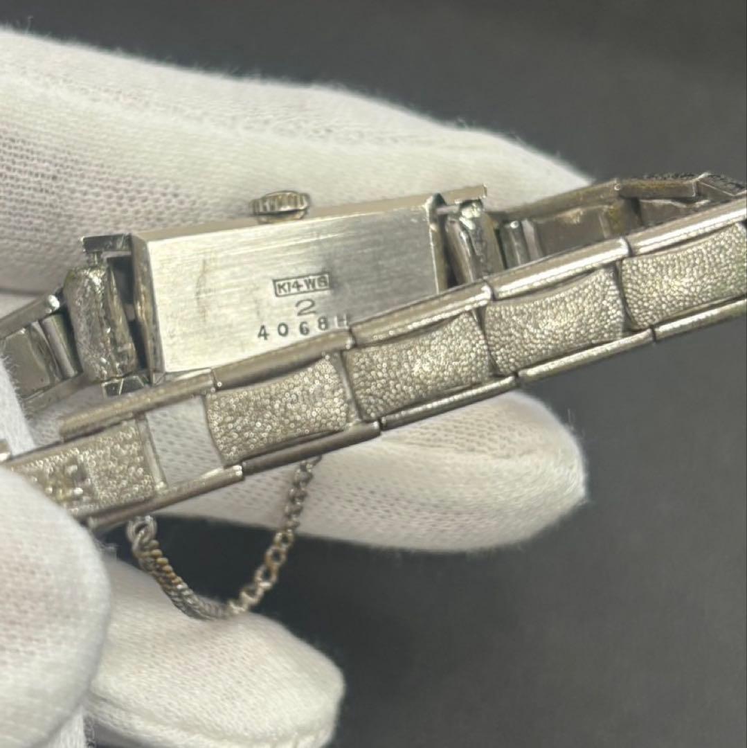 金 k14WG SEIKO セイコー　クォーツ時計