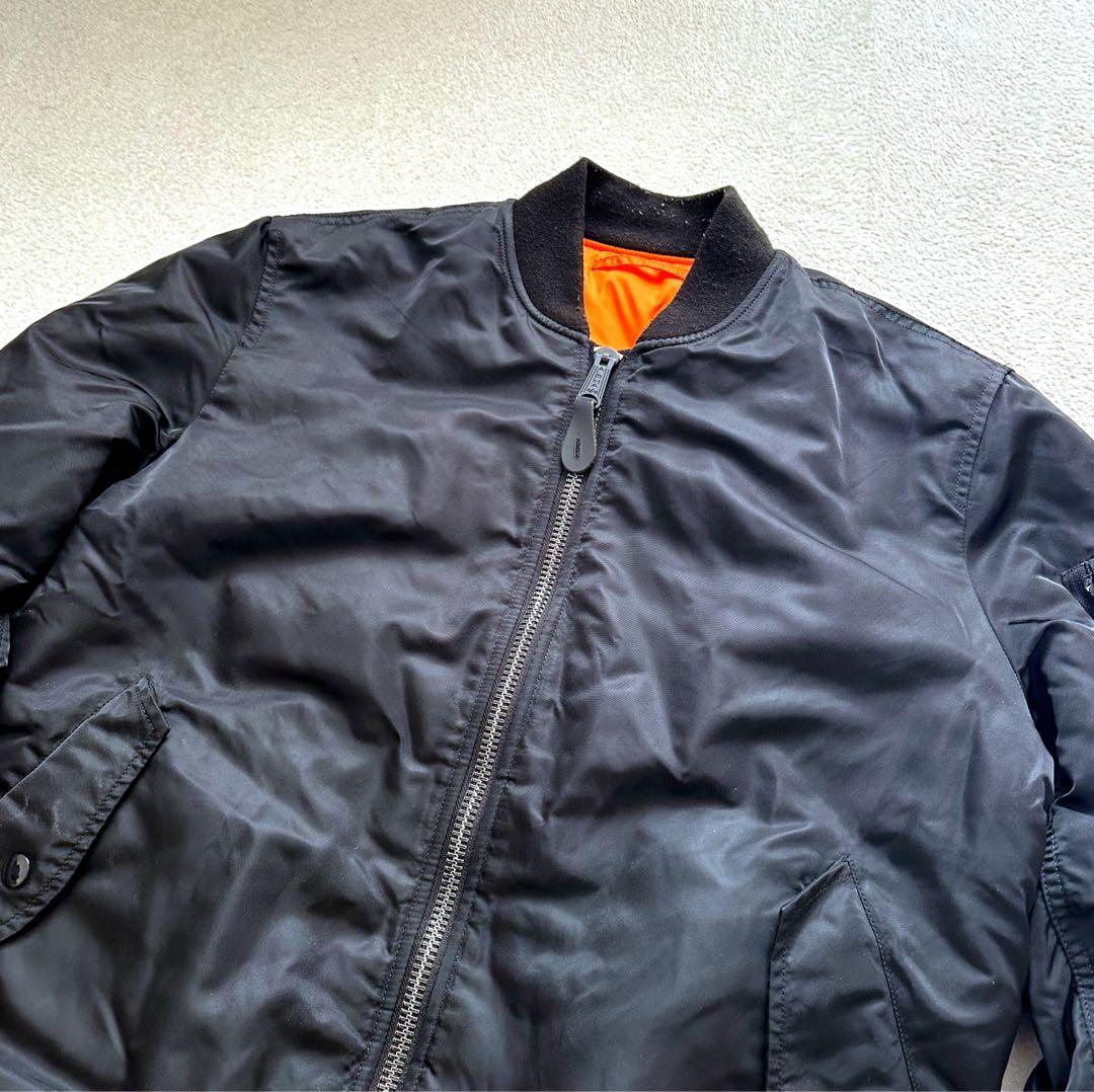 アルファ　MA-1 フライトジャケット　ブラック　XLサイズ　ミリタリー