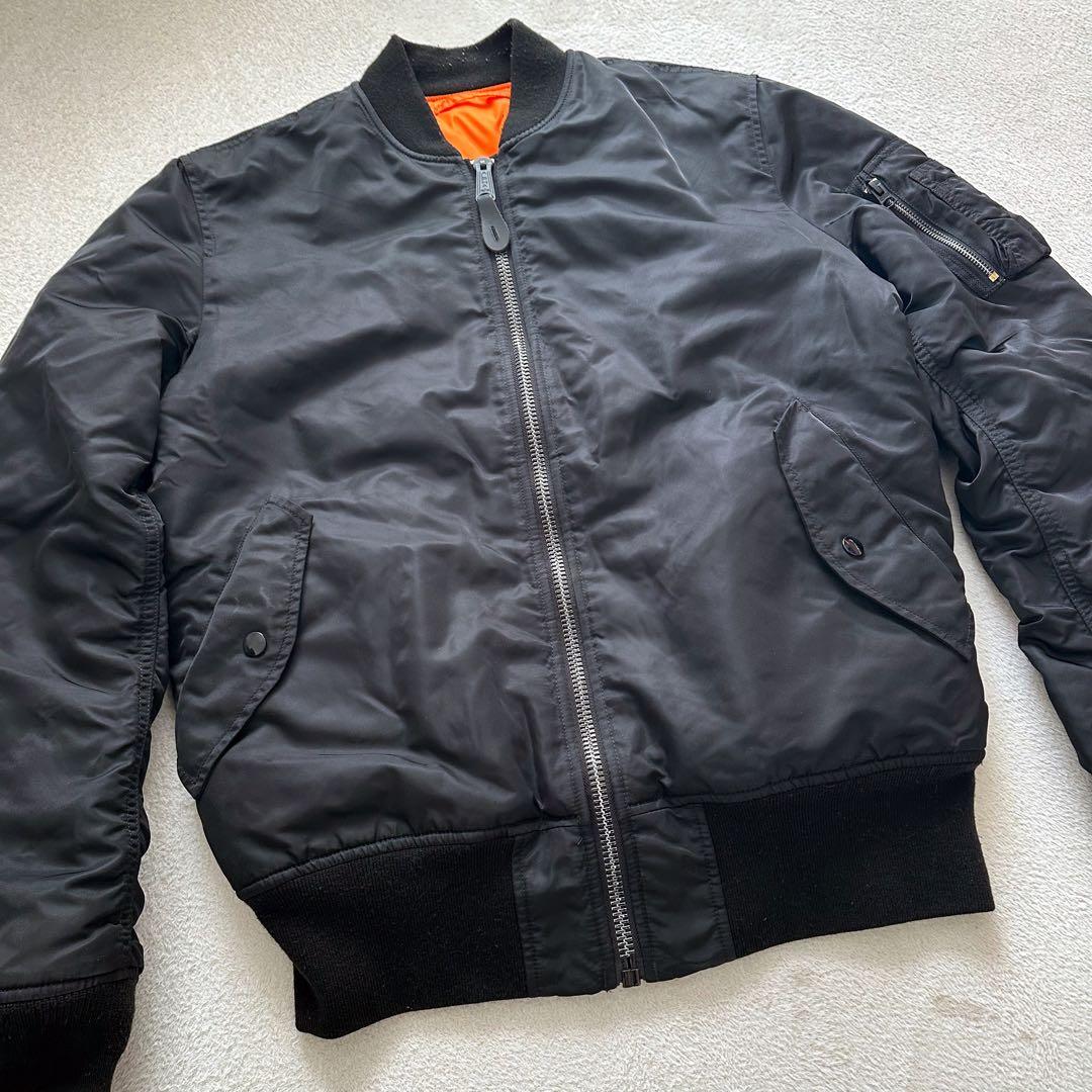 アルファ　MA-1 フライトジャケット　ブラック　XLサイズ　ミリタリー
