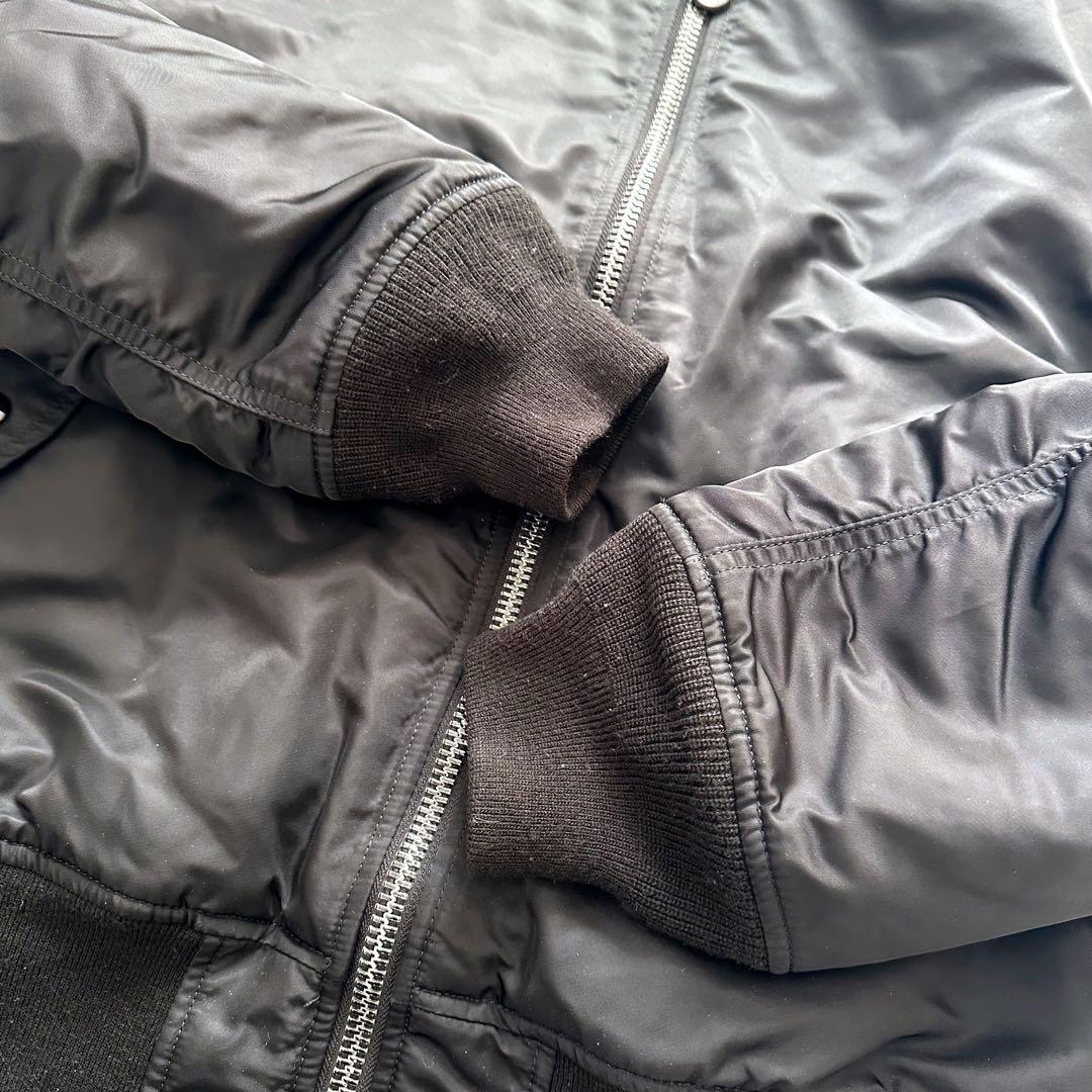 アルファ　MA-1 フライトジャケット　ブラック　XLサイズ　ミリタリー