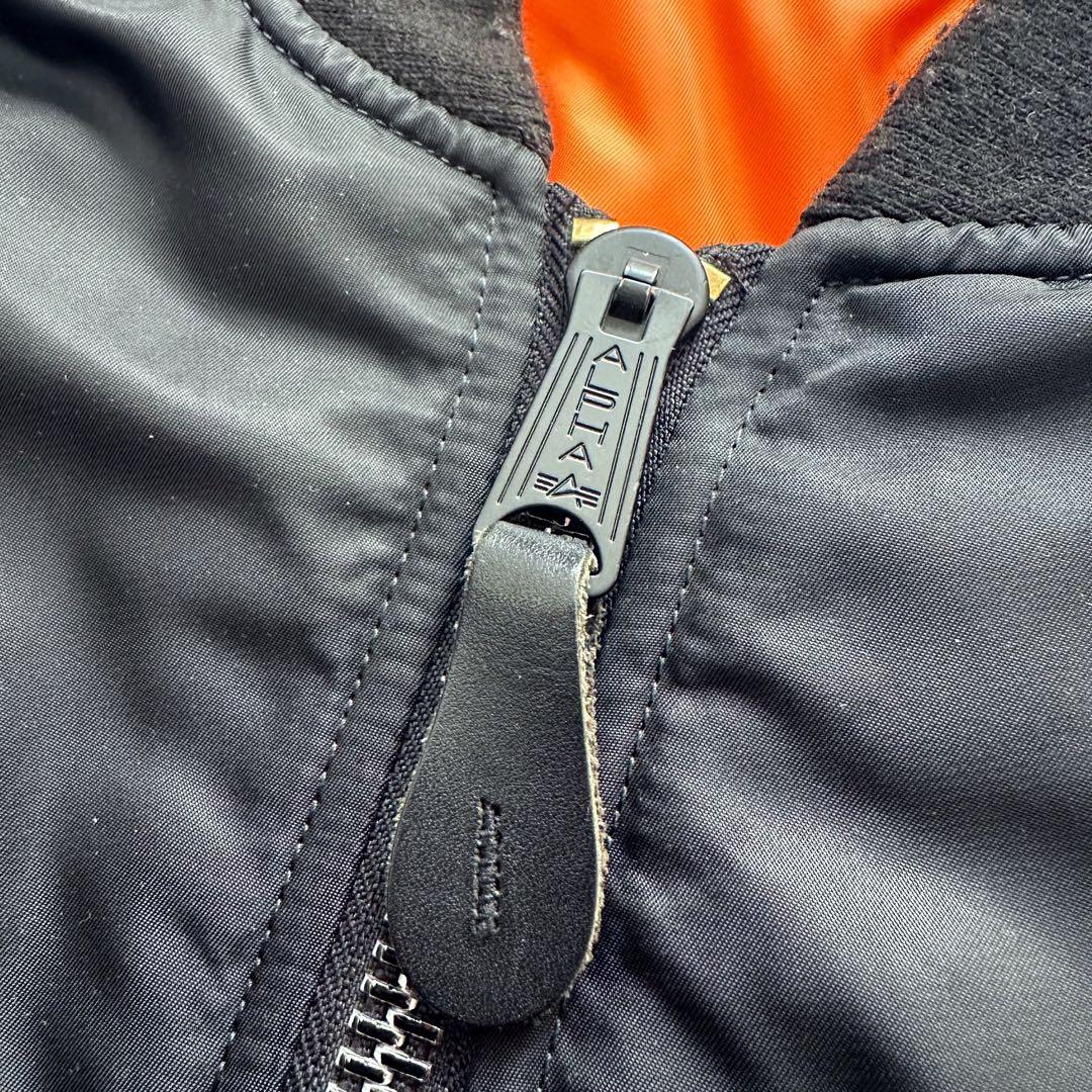 アルファ　MA-1 フライトジャケット　ブラック　XLサイズ　ミリタリー